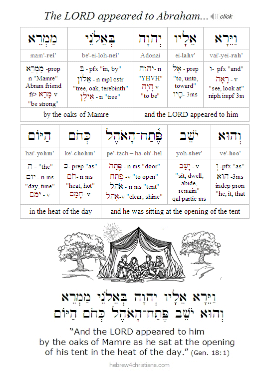 Genesis 18:1a Hebrew Vayera