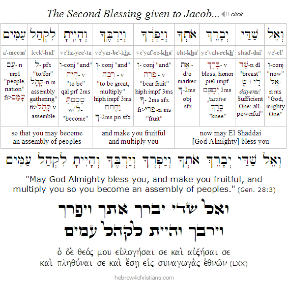 Genesis 28:3 Hebrew Lesson